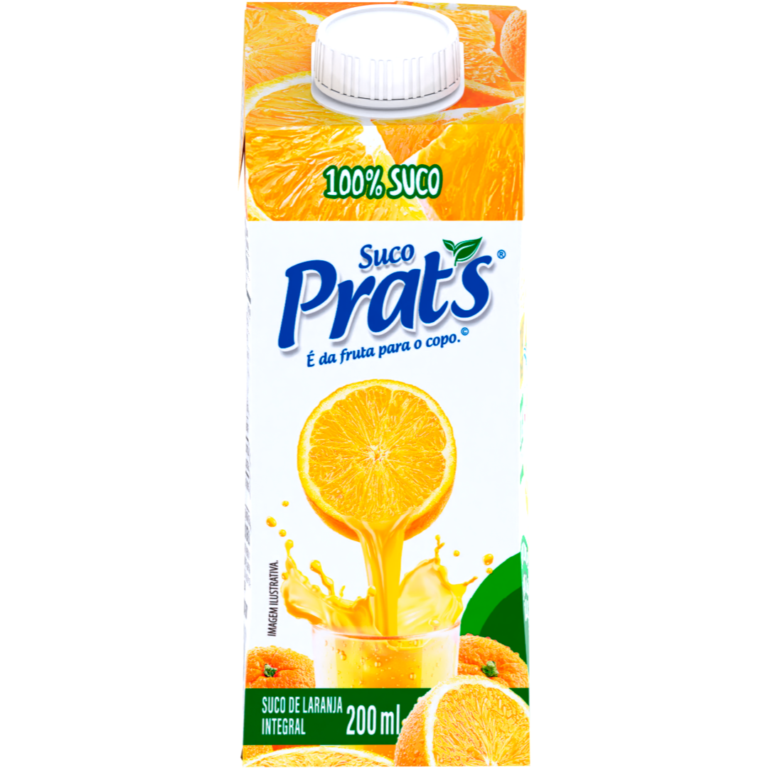 BEB. SUCO PRATS LARANJA C/ 200 ML