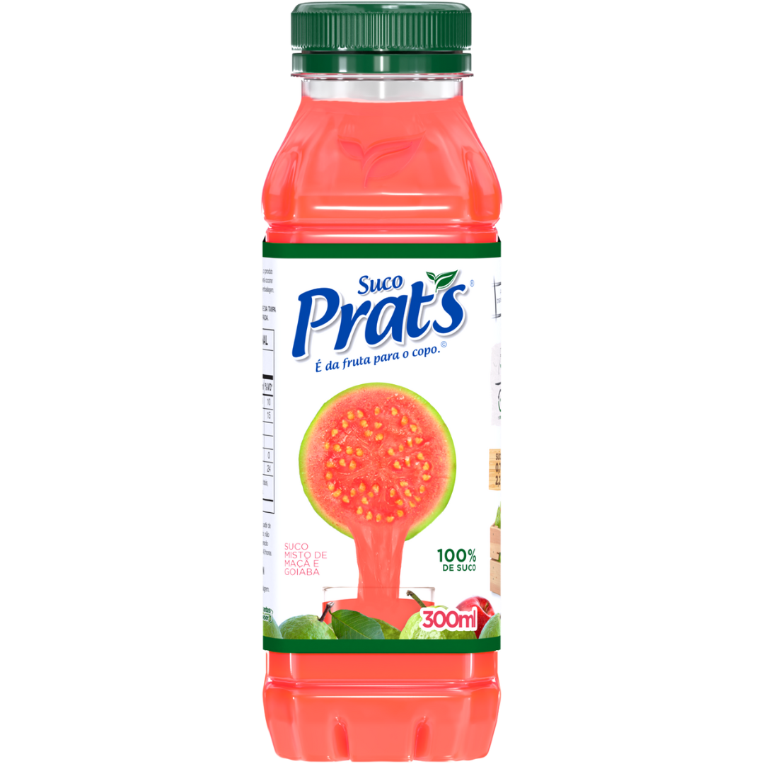 BEB. SUCO PRATS GOIABA/MACA C/ 300 ML