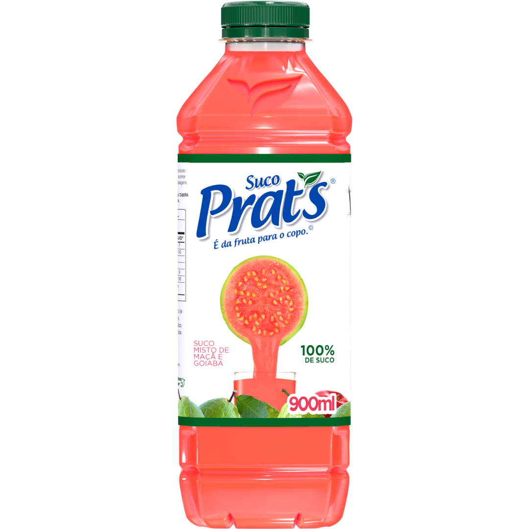 BEB. SUCO PRATS GOIABA/MACA C/ 900 ML