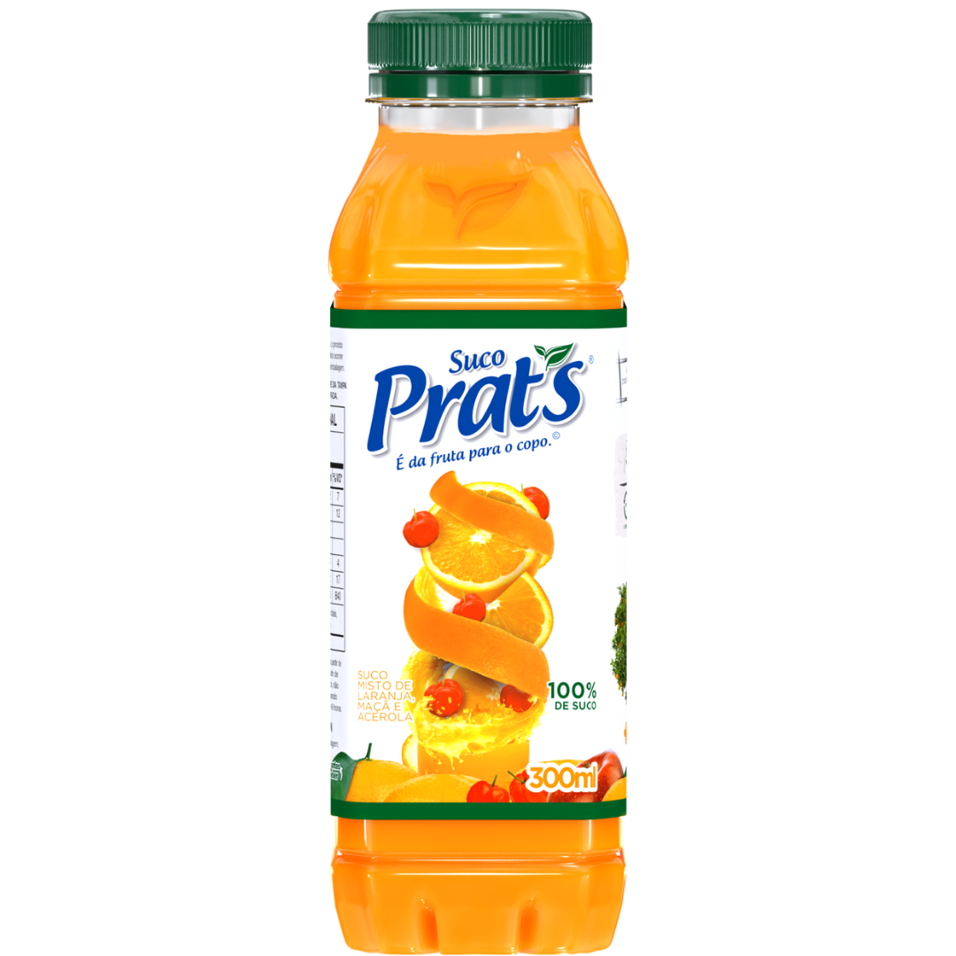 BEB. SUCO PRATS LAR/ACER/MACA C/ 300 ML