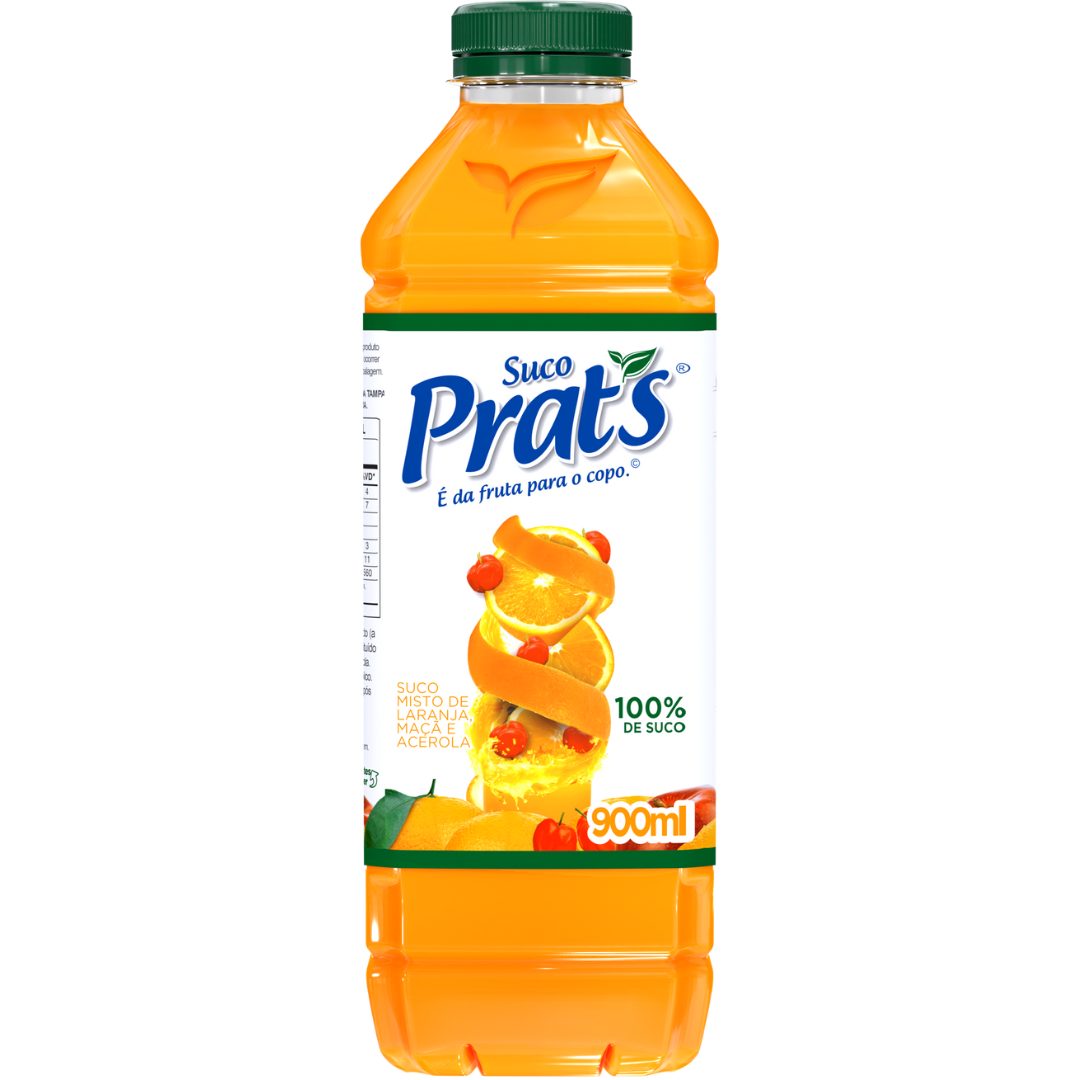 BEB. SUCO PRATS LAR/ACER/MACA C/ 900 ML