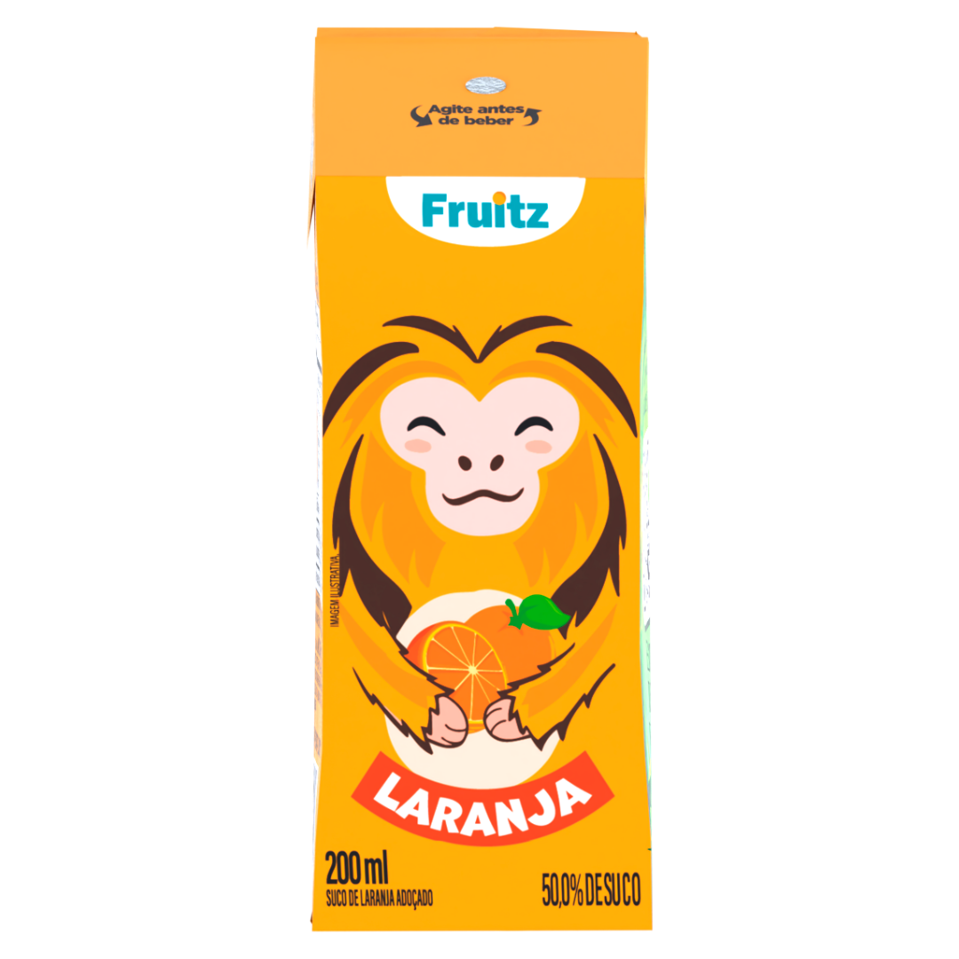 BEB. SUCO FRUITZ LARANJA C/ 200 ML